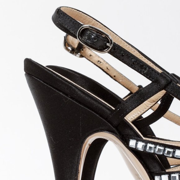 Valentino Crystal and Pearl Embellished Cage Sandals - Picture 8 of 10